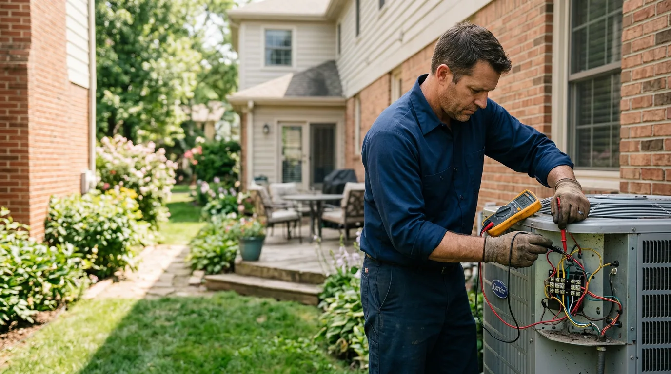 HVAC technician working near Cordova, NM